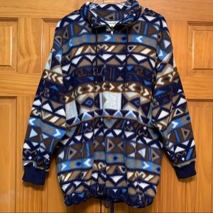 PK Elliot Vintage Southwest Design Fleece Popover Large